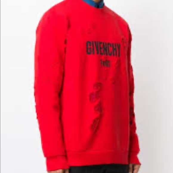 givenchy crewneck red
